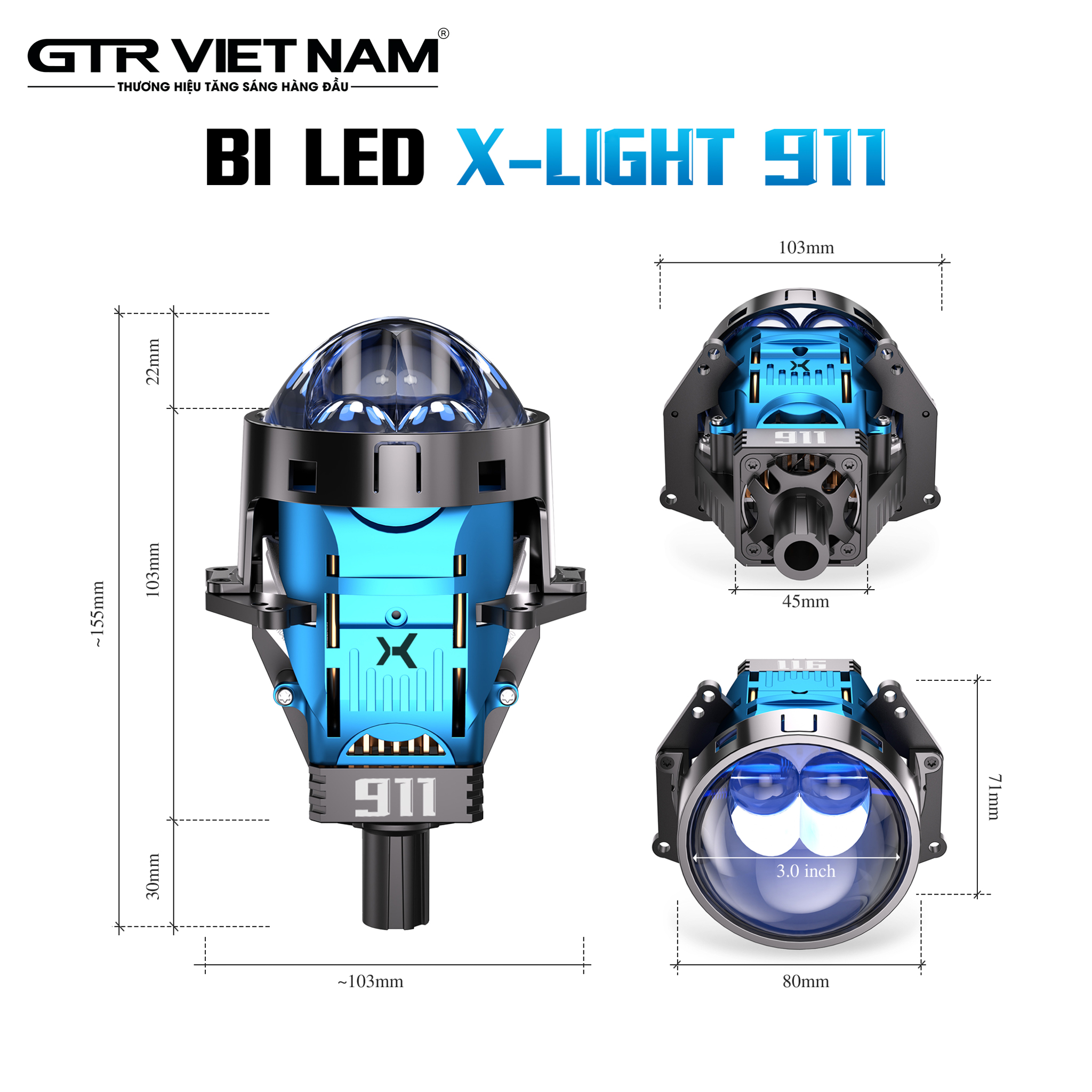 BI LED X-LIGHT 911